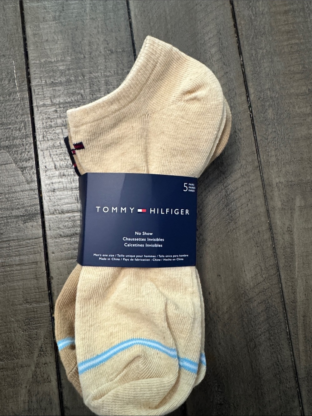 Tommy Hilfiger Men's No-Show Socks - Beige (5 Pack)